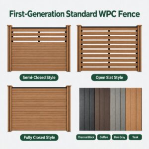 Wood-Plastic Composite Fence First-Generation Fence Board